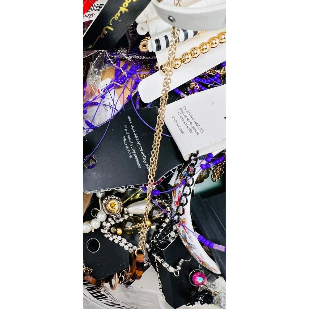 Mystery Jewelry Assorted New Necklace, Bracelet, Earring Lot of 3Lbs Wearable - Picture 10 of 16